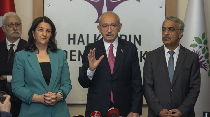 CHP Genel Başkanı Kılıçdaroğlu, HDP Eş Genel Başkanları Buldan ve Sancar ile görüştü