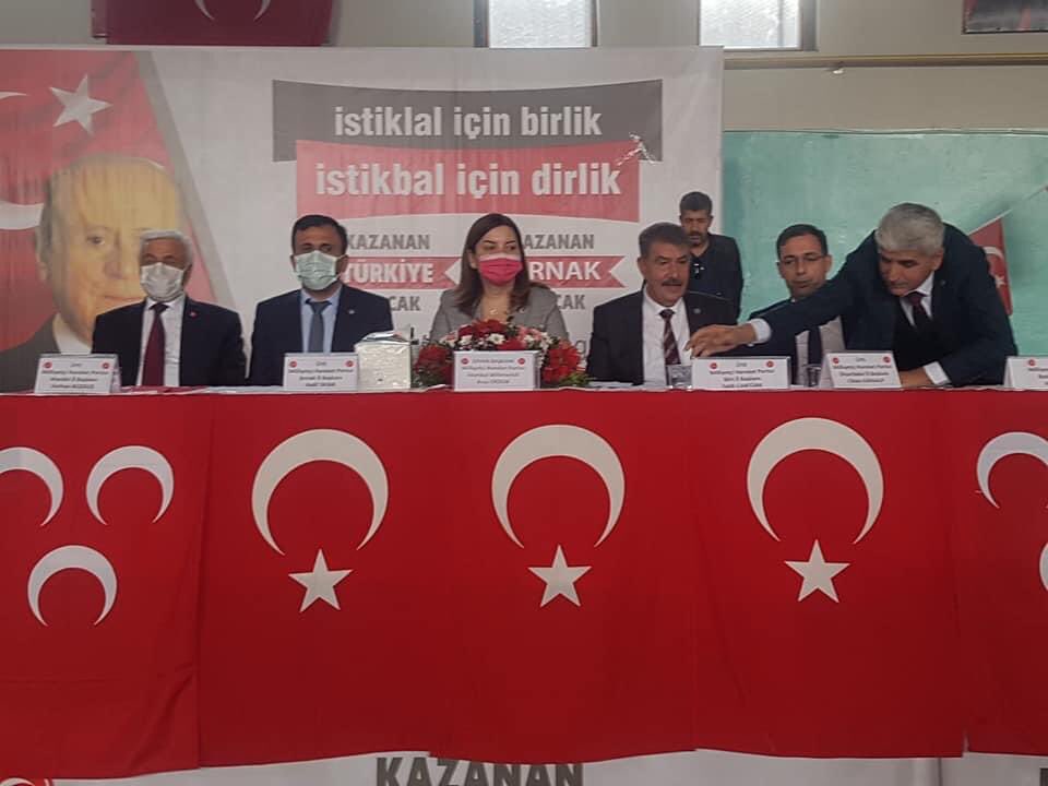 MHP ŞIRNAK MERKEZ İLÇE KONGRESİ BÜYÜK BİR COŞKU İLE YAPILDI