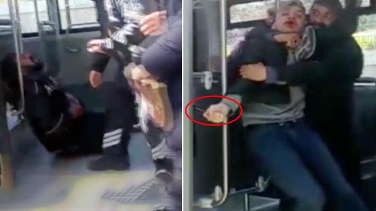 Metrobüste Dehşet Saçtı! 3 Kişiyi Bıçakladı