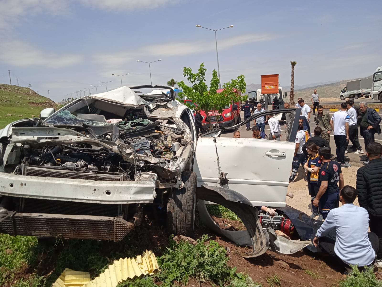 Cizre'de kaza;2 ölü, 8 yaralı