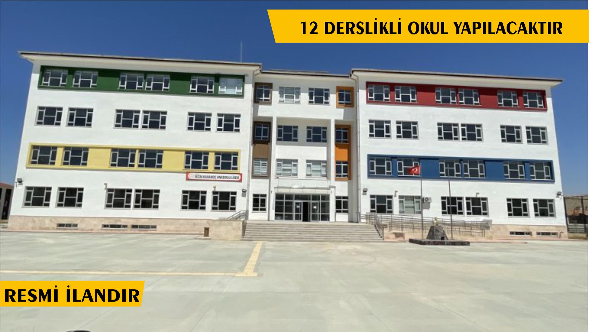 12 DERSLİKLİ İLKOKUL İKMAL YAPIM İŞİ