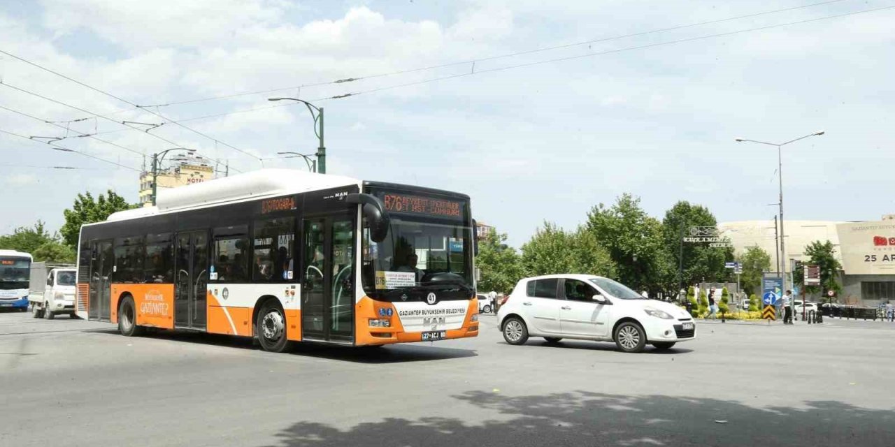 Gaziantep’te 3 Gün Toplu Taşıma Ücretsiz Olacak