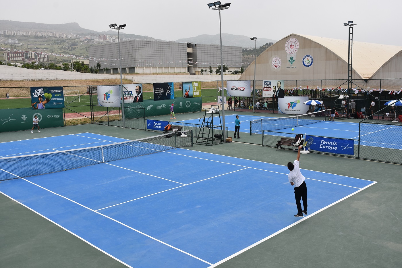 2. Uluslararası Cudi Cup Tenis Turnuvası devam ediyor