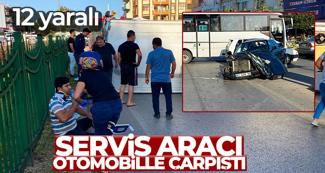 Antalya'da Otel İşçilerini Taşıyan Servis Kaza Yaptı