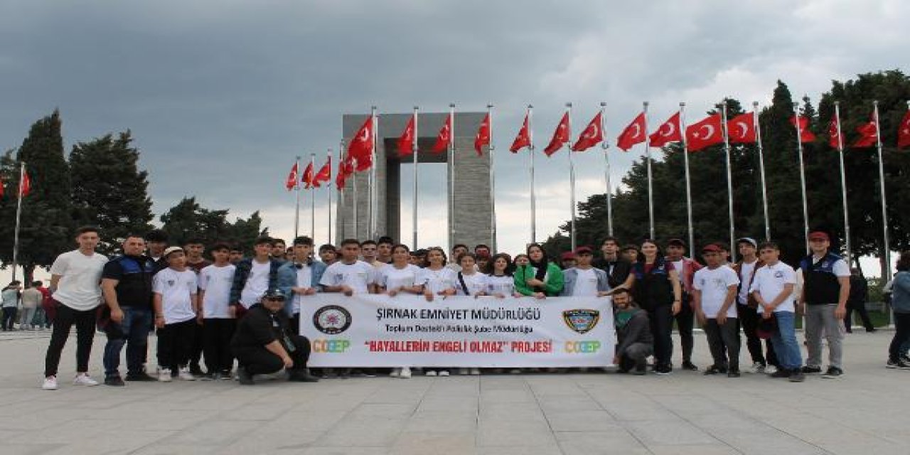Şırnaklı Öğrenciler ‘Hayallerin Engel Olmaz’ Projesiyle Çanakkale Ve İstanbul’u Gezdi