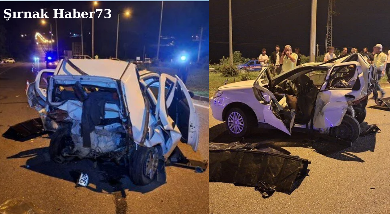 Feci Kaza; İki Otomobilin Çarpıştığı Kazada 3 Kişi Öldü 2 Kişi Ağır Yaralandı