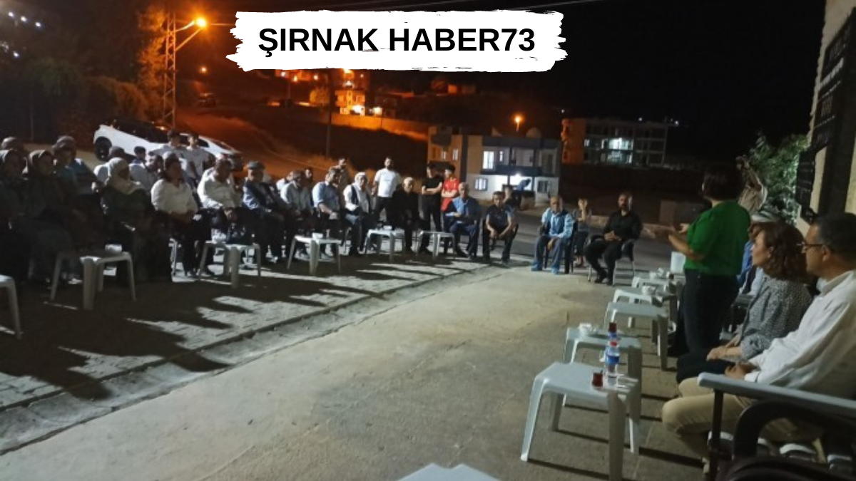Şırnak'ta  HDP ve YSP'den Ev ve Mahalle Toplantıları