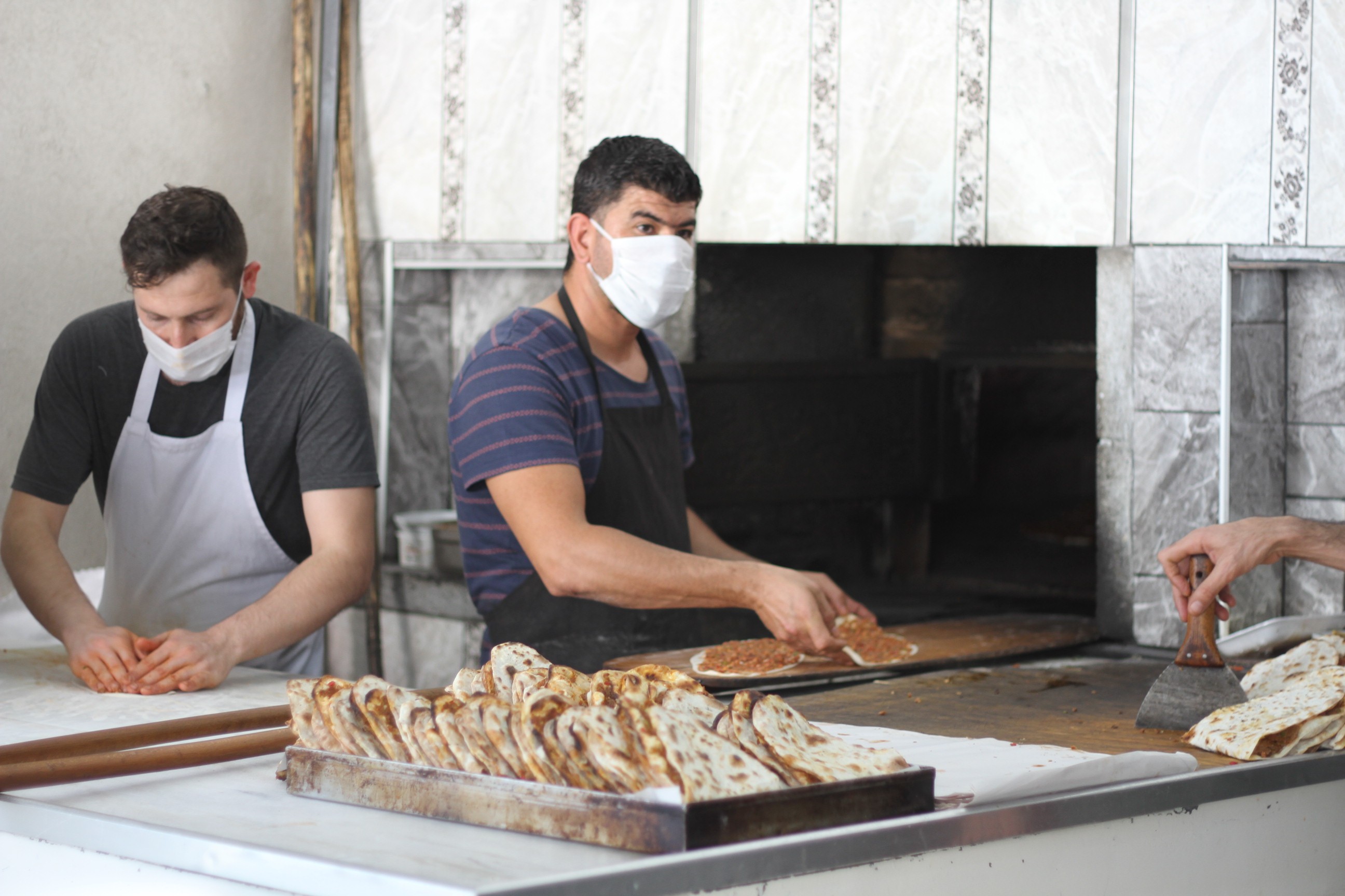 Silopi'de Ramazan ayında lahmacuna yoğun ilgi