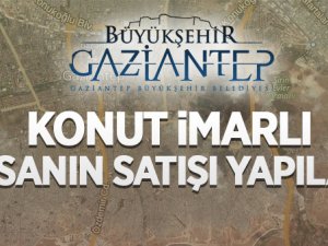 Gaziantep Büyükşehir Belediyesi tarafından konut imarlı 4 adet arsanın satış ihalesi yapılacak