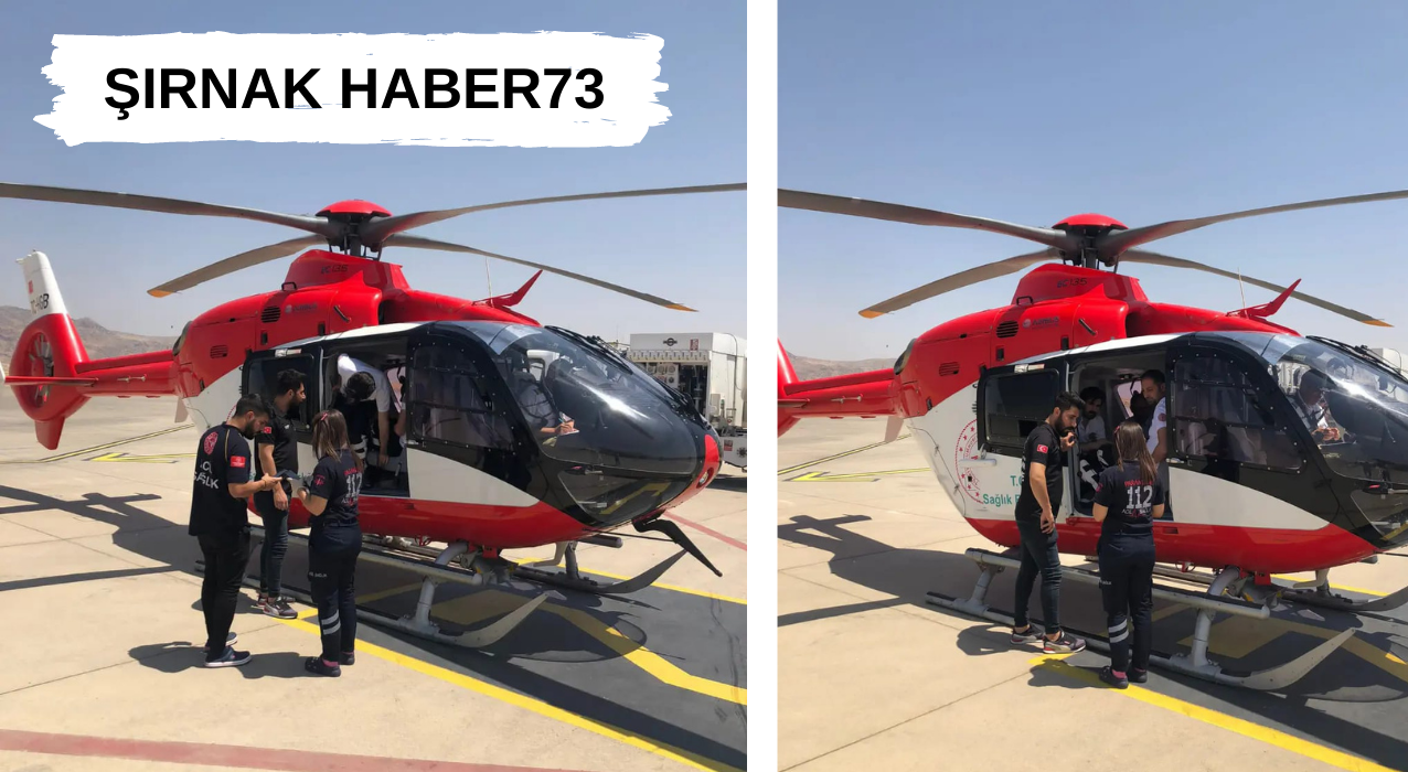Şırnak'taki Hasta, Helikopterle Diyarbakır'a Sevk Edildi