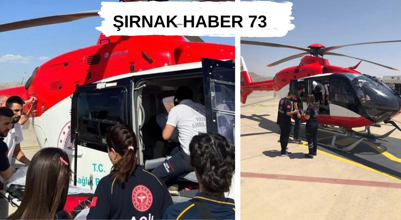 Şırnak'ta Boğazına Bir Cisim Kaçan Çocuk, Helikopterle Diyarbakır'a Sevk Edildi