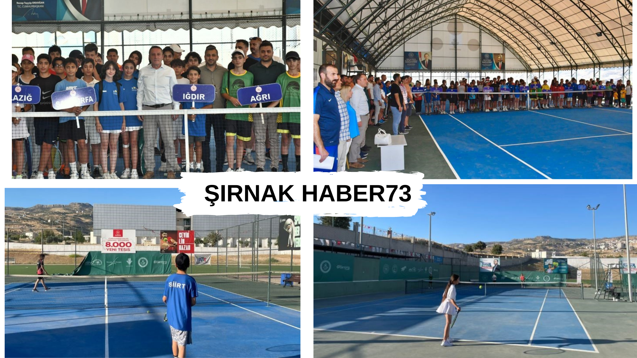 Şırnak'ta ANALİG Tenis Çeyrek Final Müsabakaları Başladı