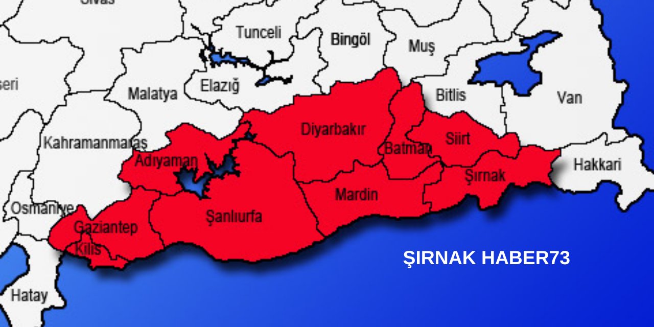 Dikkat! Meteoroloji, Şırnak, Diyarbakır, Mardin, Batman ve Şanlıurfa'daki Vatandaşları Uyardı!