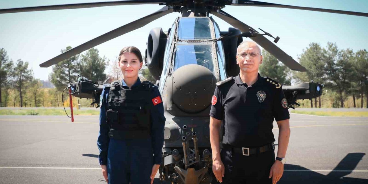 Türkiye’nin İlk Kadın Taarruz Helikopter Pilotu Diyarbakır Semalarında Bakım Uçuşu Gerçekleştirdi