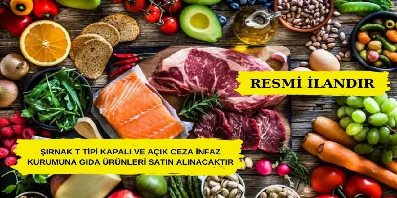 GIDA ÜRÜNLERİ SATIN ALINACAKTIR