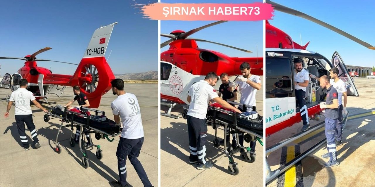 Şırnak'ta Solunum Sıkıntısı Yaşayan Demhat Bebek Ambulans Helikopterle Elazığ'a Sevk Edildi!