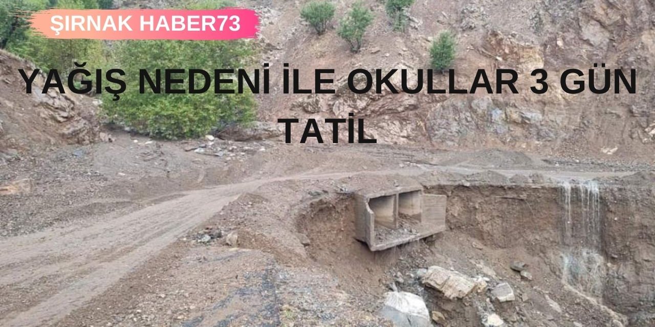 O İlçede Okullar 3 Gün Tatil Edildi!