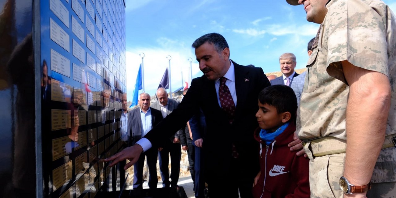 'Cudi Dağı Şehitlik Anıtı' açıldı