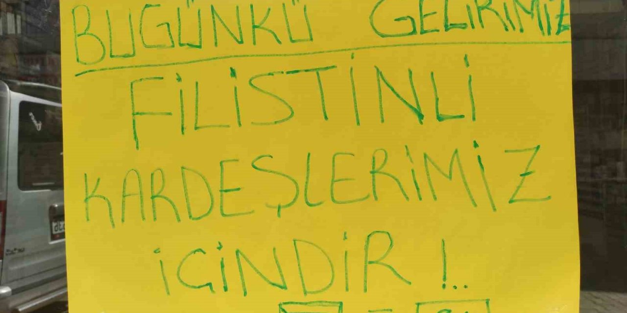 Batman’da Bir Çok Esnaf Filistin’e Destek Kampanyası Başlattı