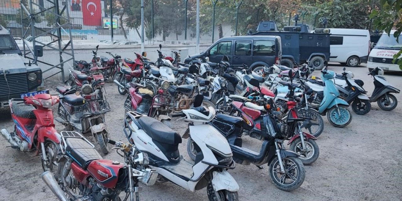 Çalıntı Motosiklet Operasyonu: 137 Motosiklet Ele Geçirildi