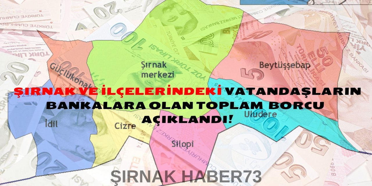 Türkiye'nin en borçlu illeri belli oldu! Bakın Şırnak'ın toplam borcu ne kadar?