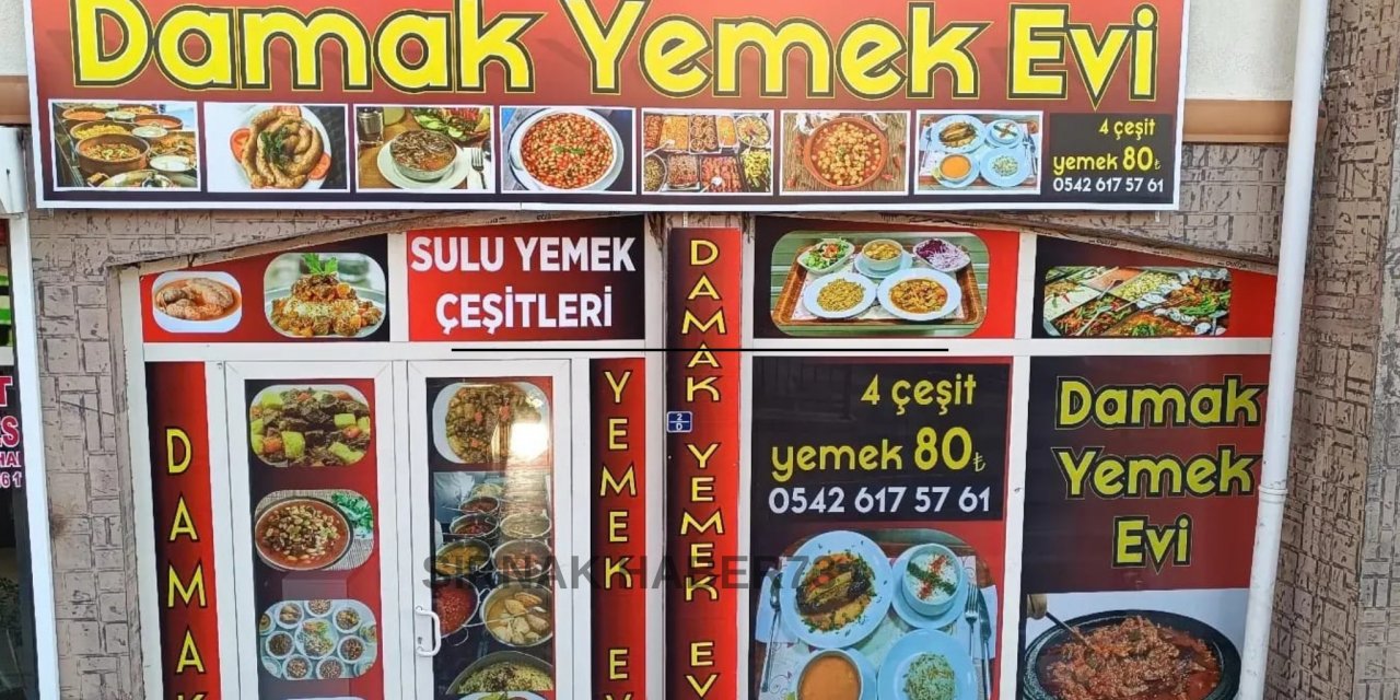 Şırnak'ta bir ilk 4 çeşit yemek 80 lira! Ayrıca Her gün kelle paça ve bumbar bulunuyor