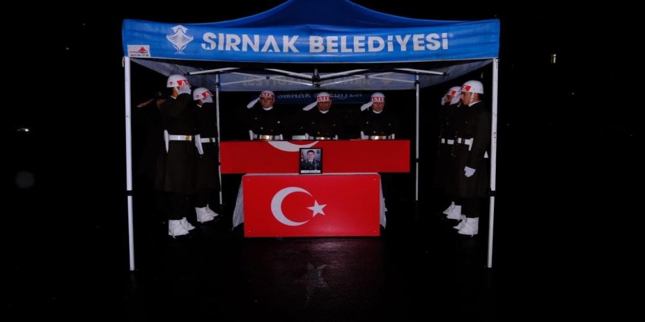 Şırnak'ta Şehit Asker İçin Tören Düzenlendi!