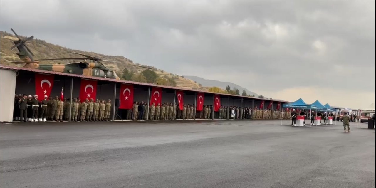 Şehitler İçin Şırnak'ta Uğurlama Töreni Yapıldı