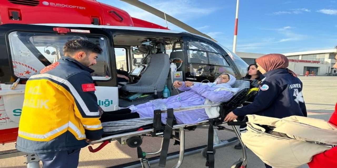 67 Yaşındaki Şırnaklı Hasta Ambulans Helikopterle Şanlıurfa'ya Sevk Edildi
