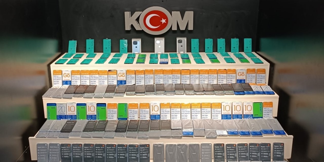 304 adet kaçak cep telefonu ele geçirildi