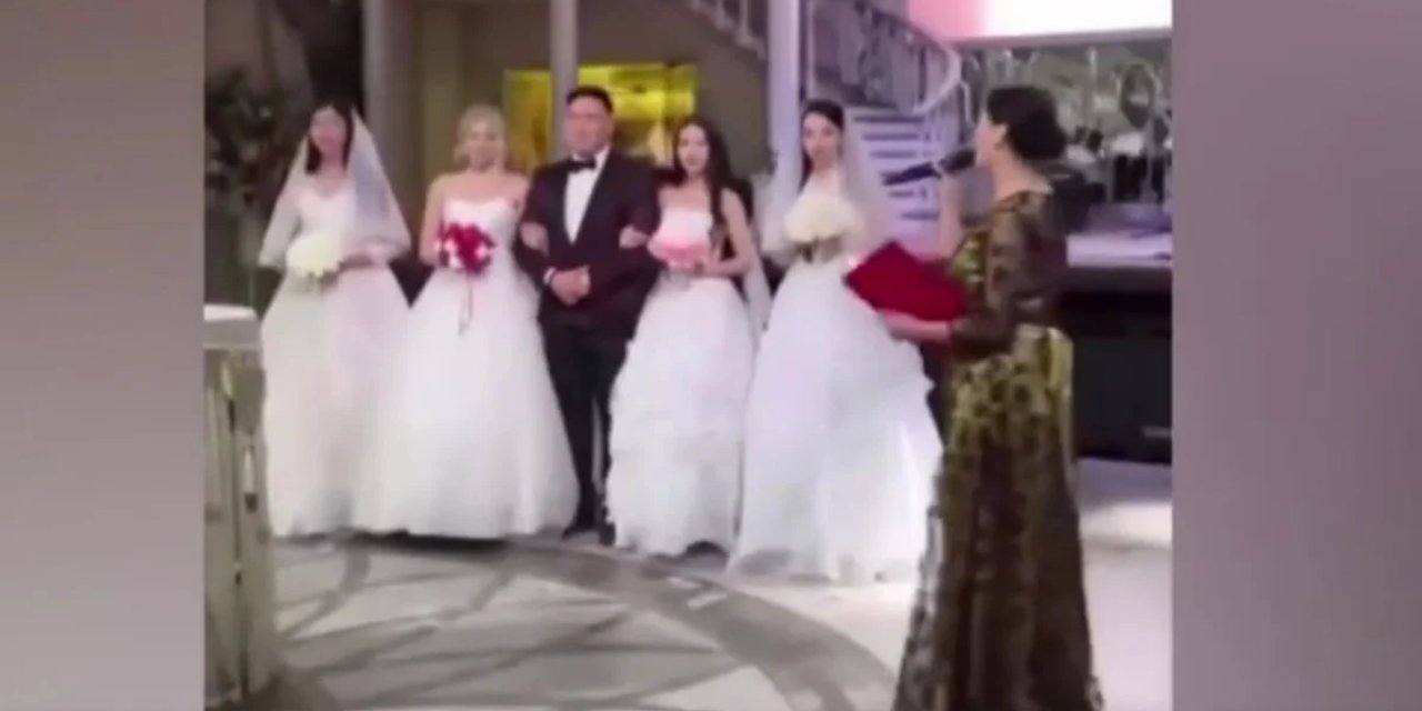 İlginç Olay! Aynı Anda 4 Kadınla Birlikte Evlendi: İşte Sosyal Medyada Gündem Olan O Düğün