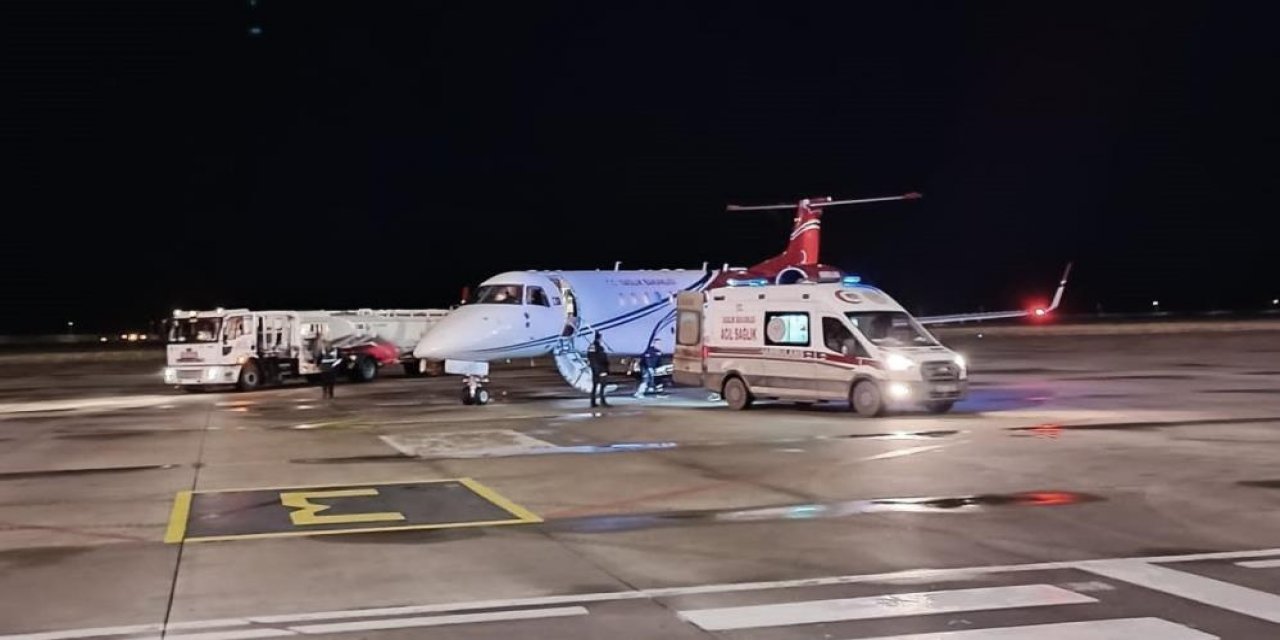 Kalp Yetmezliği Olan Şırnaklı Kadın Ambulans Uçak ile Ankara'ya Sevk Edildi