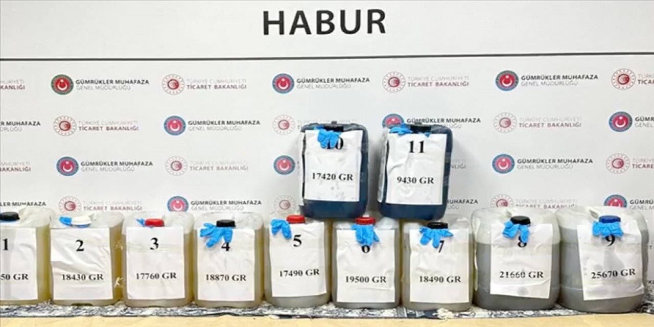 Bakan Bolat açıkladı: Habur'da 202 kilogram uyuşturucu ele geçirildi