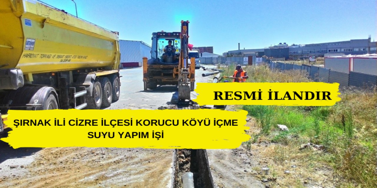 Şırnak İli Cizre İlçesi Korucu Köyü İçme Suyu Yapım İşi