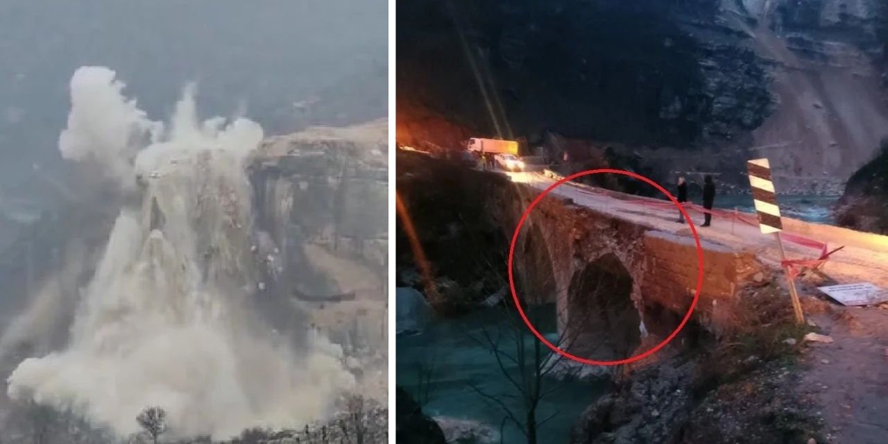 Diyarbakır'da Tarihi Köprü Patlatılan Dinamitlerle Zarar Gördü