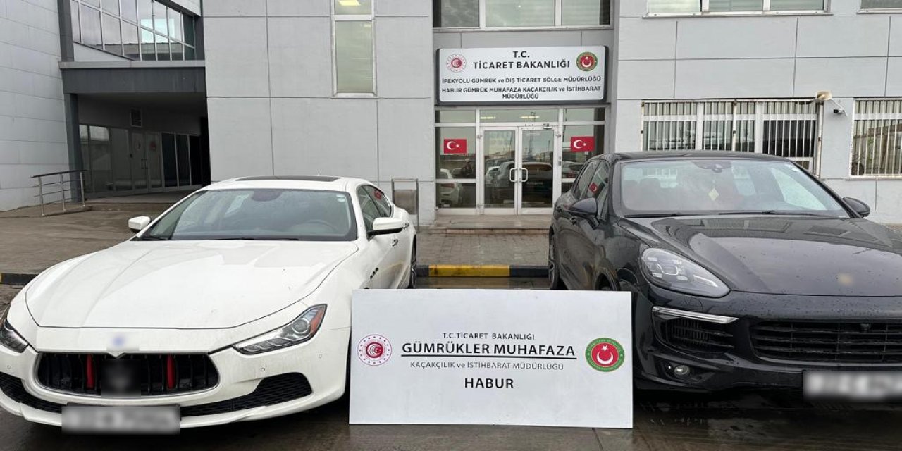 Habur Sınır Kapısında Lükse Araçlar Ele Geçirildi! Piyasa Değer 445 Milyon TL