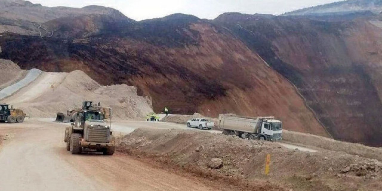 Erzincan'da altın madeni çökünce şirkette borsada çöktü