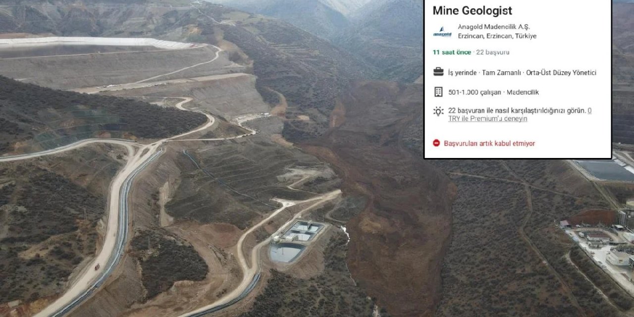 Erzincan'da Çöken Maden Şirketinden Olay Hareket: Daha İşçiler Toprak Altındayken İş İlanı Verdiler