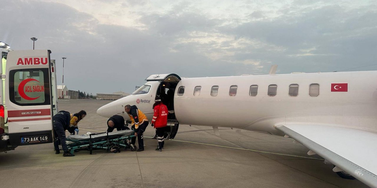 Şırnak’ta Ambulans Uçak, 77 Yaşındaki Kadın Hasta İçin Havalandı