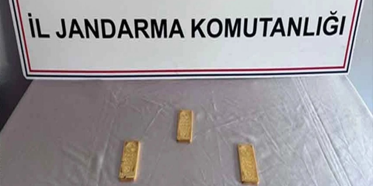 Jandarma Kontrol Noktasında 3 Kilo Külçe Altın Yakalandı