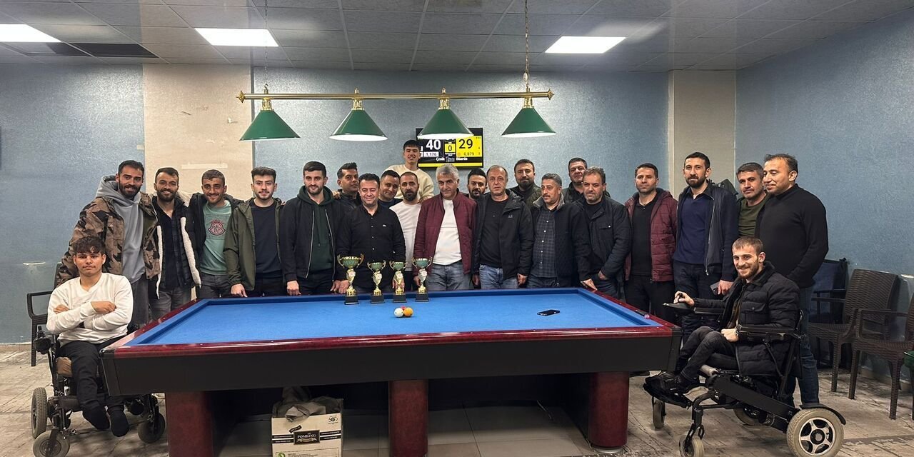 Şırnak’ta Bilardo Şampiyonası heyecanla tamamlandı