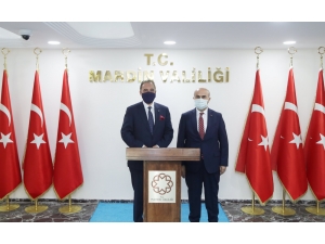 Cezayir'in Ankara Büyükelçisi Murad Adcabi, Vali Demirtaş'ı ziyaret etti