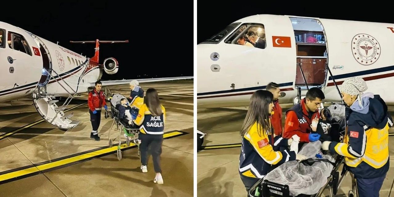 Şırnak'ta 2 yaşındaki çocuk ambulans uçakla Ankara'ya sevk edildi