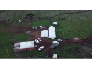 Şanlıurfa'da drone destekli şafak operasyonunda silah ve mühimmat ele geçirildi