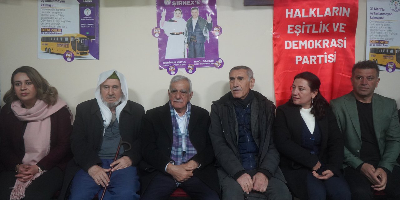 Ahmet Türk’ten DEM Parti Şırnak Seçim Bürosuna Ziyaret