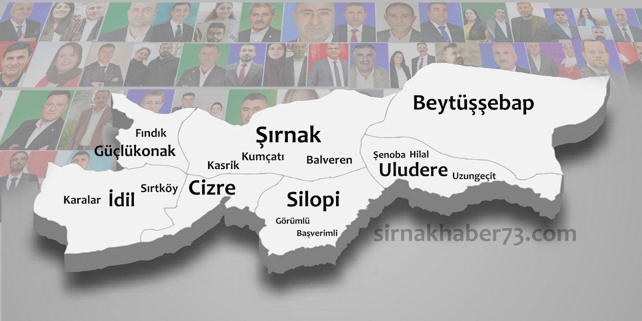 Şırnak'ta 19 belediye için 118 aday yarışacak! İşte öne çıkan adaylar