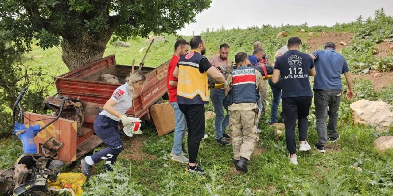 Siirt’te tarım aracı devrilmesi sonucu 1 kişi yaralandı