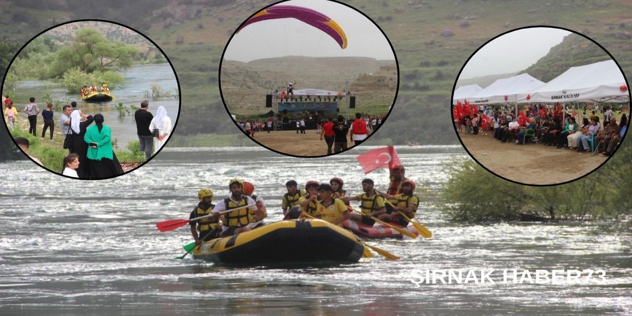 Şırnak'ta Ali Dino Kasrı Mevkiinde "Doğa, Kültür ve Su Sporları Festivali" Düzenlendi