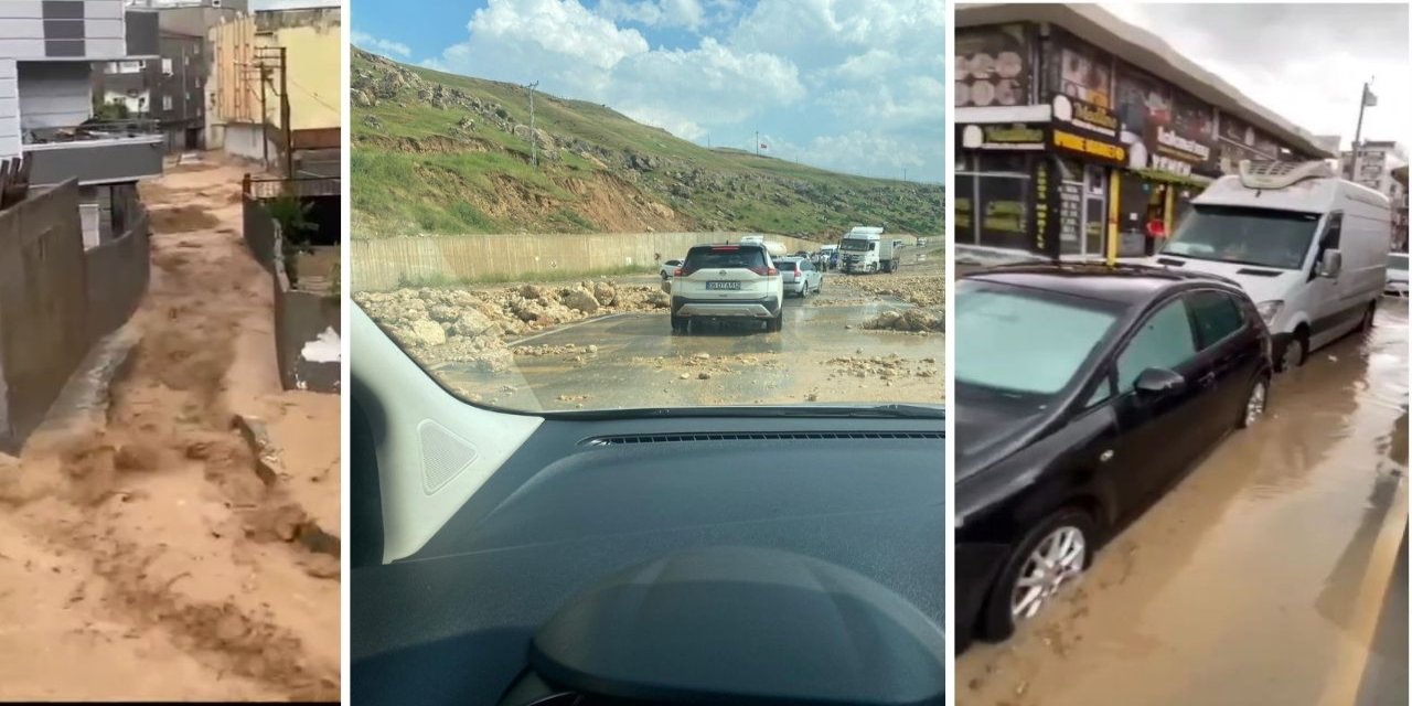 Cizre'de Yağışlar Hayatı Felç Etti: Ev ve İş Yerlerini Su Bastı: Yollar Kapandı