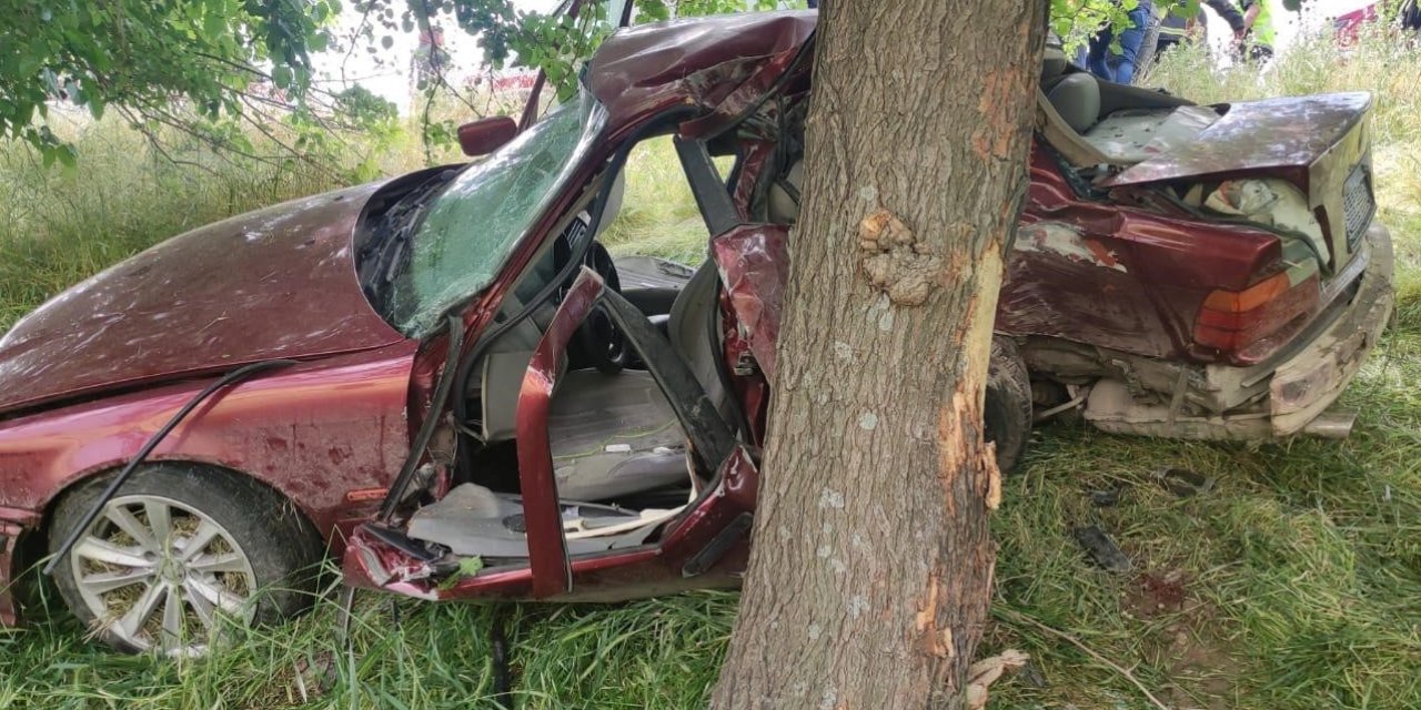 Adıyaman’da Otomobil Ağaca Çarptı: 1 Ölü, 1 Yaralı